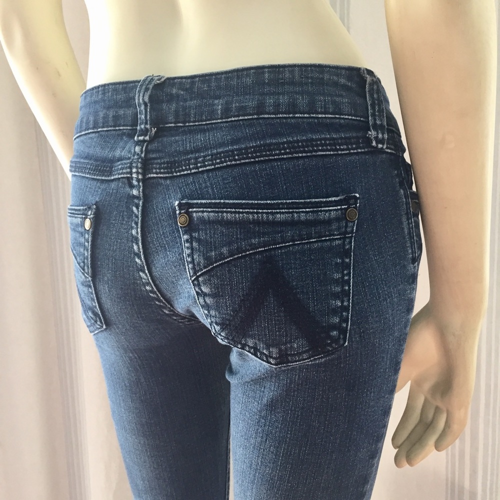 dELiA*s Y2K Morgan straight jean dark wash denim Elena Gilbert Bella Swan school - Picture 2 of 6